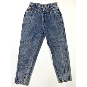 Vintage Grandprix Mamos Jeans Women's 26 X 27 Denim Blue Tapered